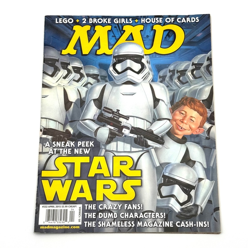 Mad Magazine 532 April 2015 Star Wars Parody Cover House Of Cards Lego